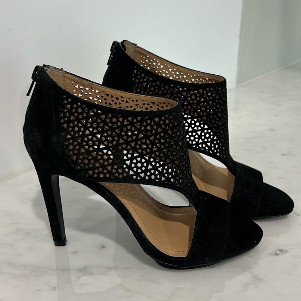 BCBGeneration Kadia Caged Lattice Heels
